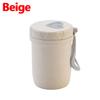 Wheat Straw Soup Cup Heart Shaped Lid with Handle Portable Breakfast Cup for Student Office Home Use BPA Free