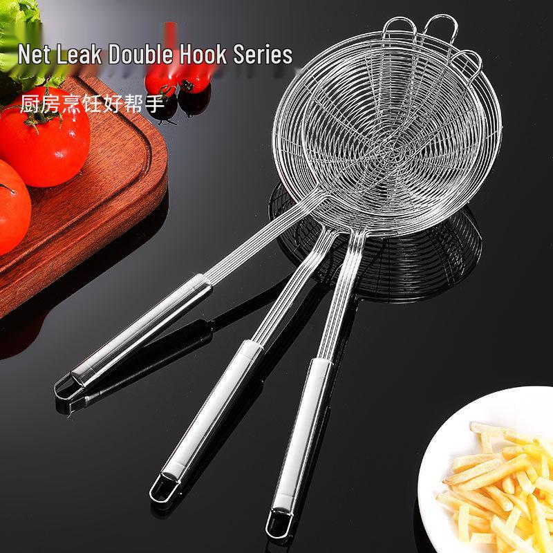 Extra Large Stainless Steel Mesh Skimmer for Dumplings and Hot Pot