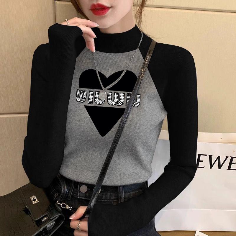 

Women s Slim-Fit Color Block Raglan Sleeve Velvet T-Shirt XL (115-130 lbs)