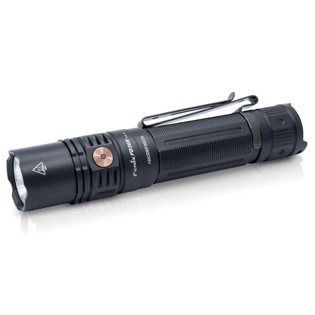 Fenix PD36R Max 1700 Aluminum IP68 Dustproof and for and Police Use V2.0 Flashlight, Lumens, USB-C Rechargeable, Alloy, Waterproof, Tactical,