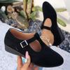 Frühling Neuer Stil Spitz zulaufende Damen-Schuhe, Große Größe Niedrig geschnittene Keilabsatz Flache Schuhe für Damen
