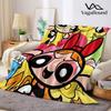 The PPowerpuffS GGirls Flannel Blanket Warm Soft Halloween Christmas Couch Warm Cozy Decorative Decor Gift for All Season