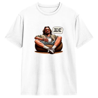 Vintage DDude The Big Lebowski Koszulki Unisex Okrągły Dekolt Bawełniana Koszulka Krótki Rękaw T-shirty Pomysł na Prezent Ubrania