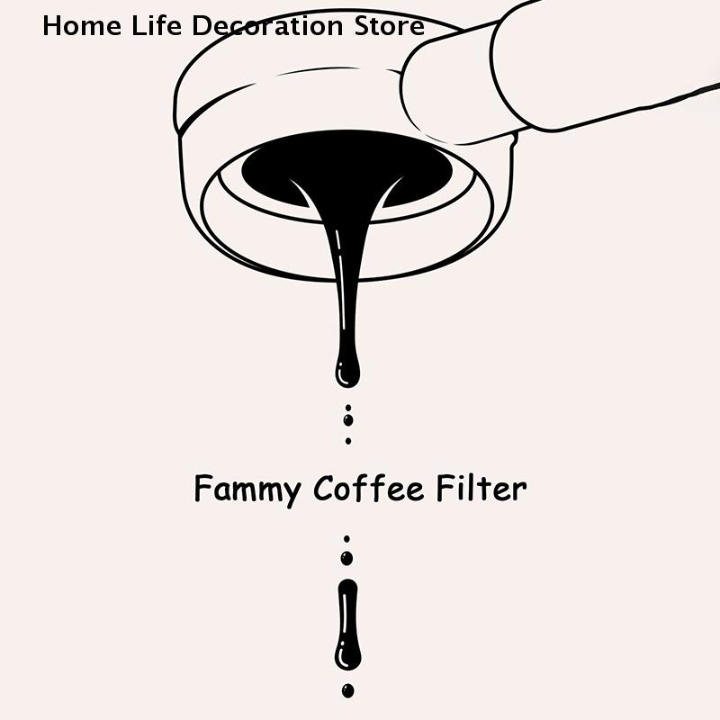 100pcs Espressos White Filter Papers 54/56/60/62/64/68mm Replacement Coffee Paper Round Coffee Filter Papers for Espressos Maker