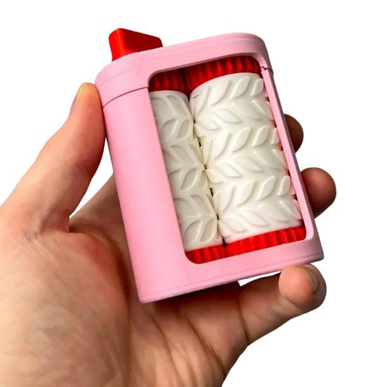 Raznice na vizitky 3D tištěný ruční embosovací stroj se vzorem mrak/květina/list/noty Dvouválcový mini embosovací razítko