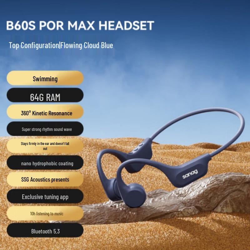 

SANAG B60 Bone Conduction Sport Headphones