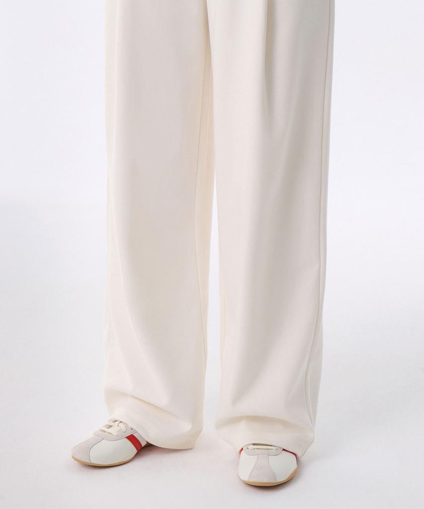 MUSINSA STANDARD WOMAN [Cooltandard] Women'S Deep Tuck Variable Wide Lounge Sweatpants [Cream]