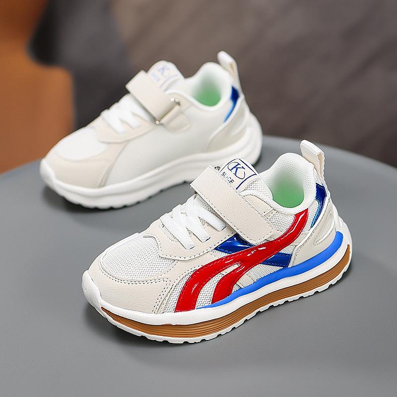 

2025 Autumn Lightweight Kids Casual Sports Shoes: Girls & Boys Training Sneakers Size 27 / 17.0cm білий/червоний