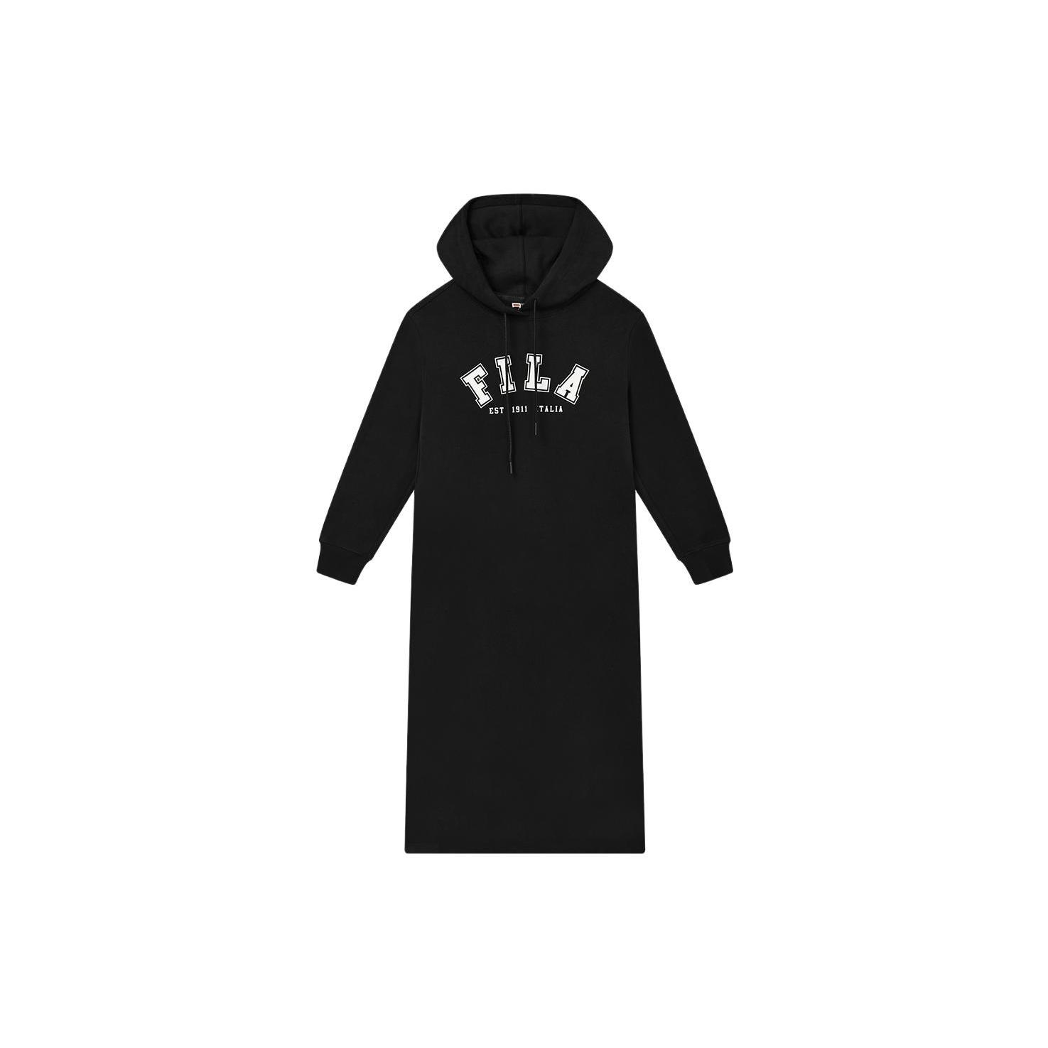 

New FILA Long Sleeved Dress Women s Black F11W339310FBK M