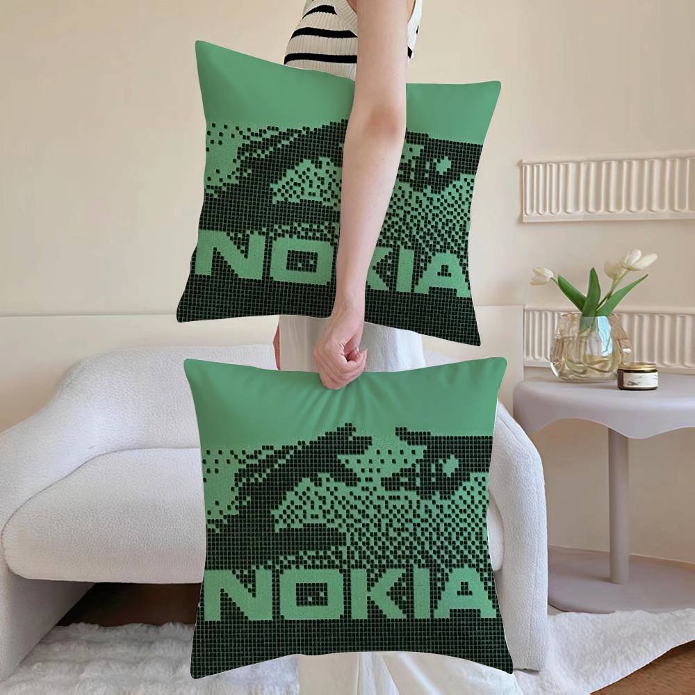 Cool N-Nokia Pillow Case Sofa and Living Room Decorative Cushion Covers Dust-proof and Mite-proof Invisible Zipper