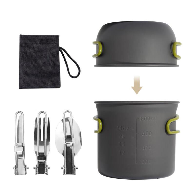 CENLOON Outdoor Camping Portable Aluminum Cookware Set