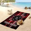 Asciugamano da Spiaggia Personalizzato Stampato Ajax Amsterdam Logo Calcio Supporto Nome Personalizzato Testo Asciugamano Assorbente Per Sport Viaggio Regalo Speciale