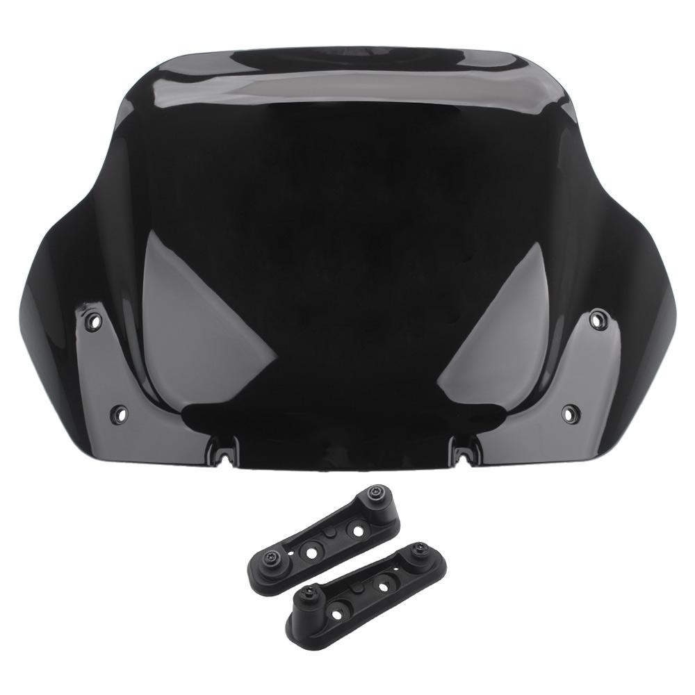 Motorcycle 14" Clear Windshield Upper Fairing Windscreen Deflector For Harley Touring Street Glide FLHX 24-UP FLHXSE 23-Up FLHXU