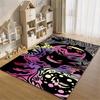 Gengar Printed Area Rug Cartoon Ghost Pattern Non-Slip Floor Mat Soft Carpet for Bedroom Living Room Decor