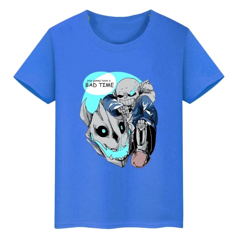 Teenage Anime Monster No. 8 Printed T-shirt Boys Summer Punk Casual Harajuku Streetwear Round Neck Short Sleeve Tops Clothing