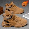 Men's Winter Fleece Lined Casual  Boots Thick Bottom Work Shoes Anti Slip Outdoor Sports Leisure Hiking Boots