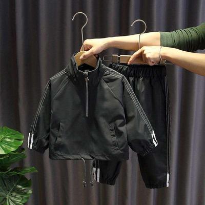 Children Spring and Autumn Sets Jacket Fashion Sports Two Piece Set Kids Clothes Boys Windbreak Clothing