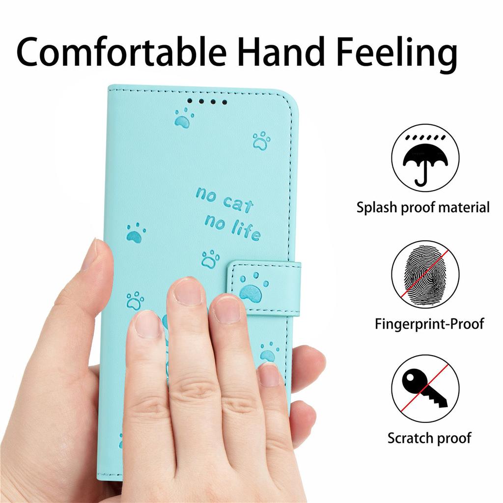 For Honor X7c 4G/Play 60 Plus 5G/200 Smart 5G/Play 9T Case with Strap Cats Imprint Leather Wallet Phone Cover