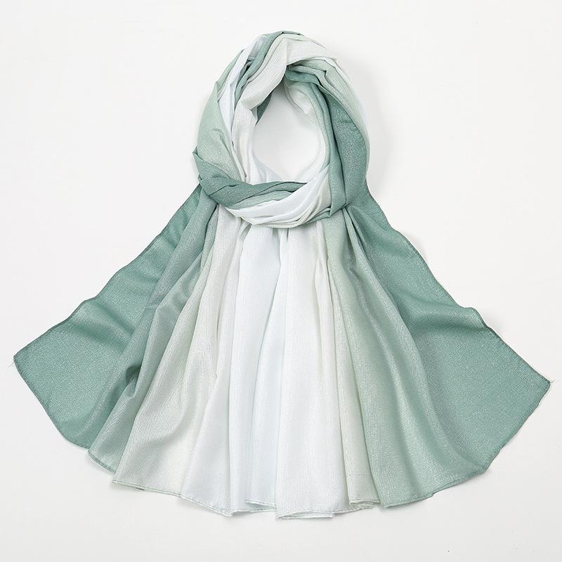 Zifeng OME Hot Trend Gradient Color Combination New Bright Polyester Malai Indonesian Headscarf