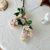Artificial Flowers Lilac Bouquet for Home Office Decoration Realistic 3D Modeling Adjustable Stems Reusable Floral Arrangement Props