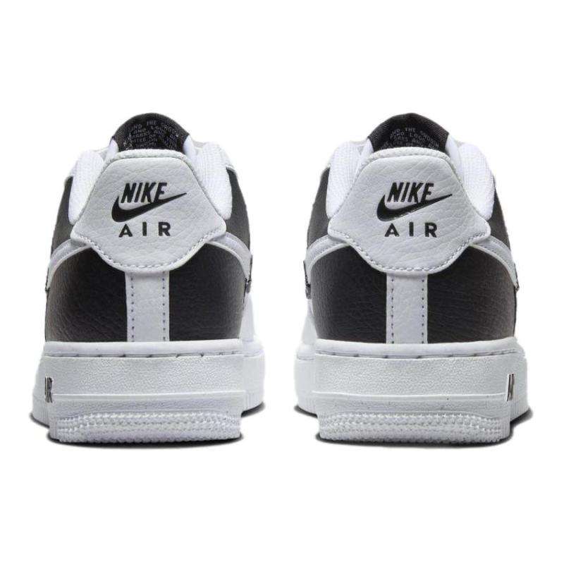 Nike Air Force 1 NEXT NATURE Slip Resistant Abrasion Resistant Low top Skateboard Shoes White Black Sneakers HF9096-100