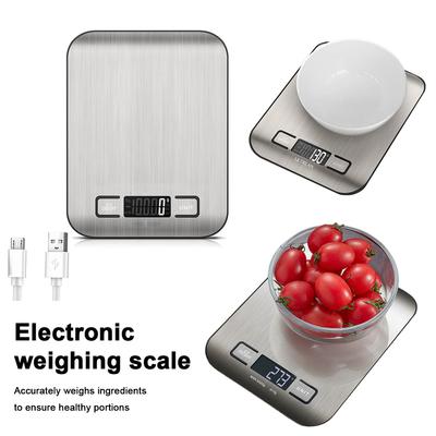 Coffee Scale Digital Kitchen Scale Stainless Steel Precise Platform Scale LCD Display Food Weighing Scale Baking Measuring Tools