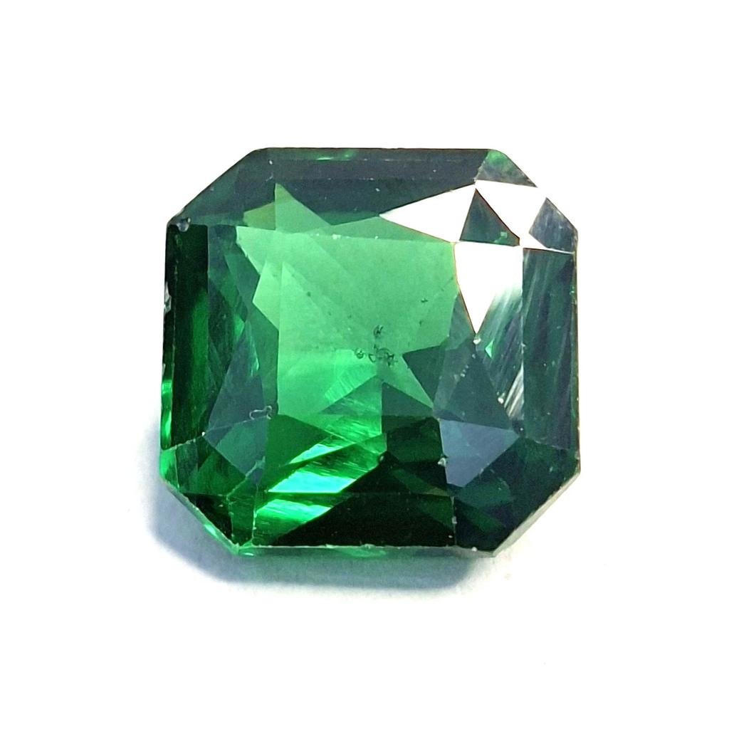 Beautiful Green Tsavorite Garnet 10-12 Ct Asscher Cut Certified Loose Gemstone