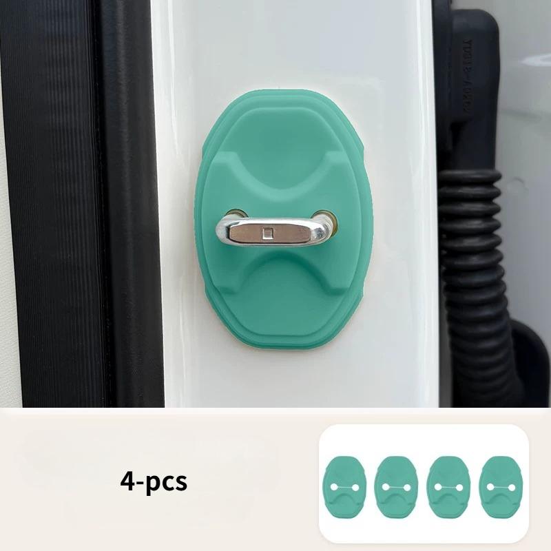 For 2026 GWM ORA 5 Silicone Door Lock Cover, Door Stopper Shock Absorbing Buffer Pad, Anti-Rust Modified Accessories