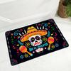 Cartoon Mexico Day of The Dead Entrance Doormat Home Decor Sugar Skulls Kitchen Hallway Rugs Bathroom Non-slip Floor Mat