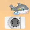 Non-Toxic Electric Shark Model Car Blowing Ball Robot Swing Tail Led Lights Music Interactive Entertainment Toys For Kids Baby Children