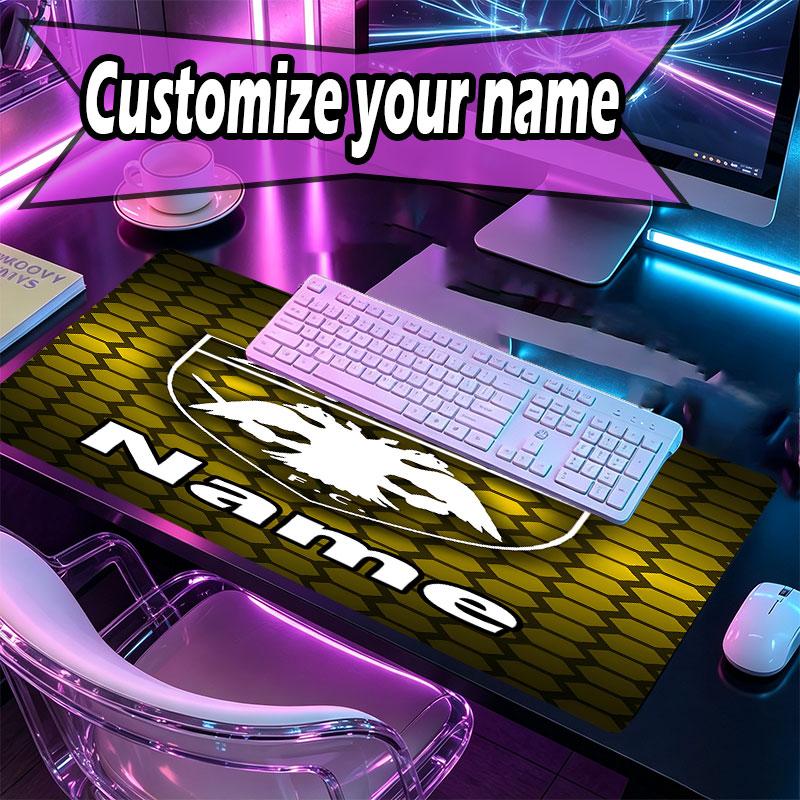 Custom Name Personalized AEK Athens FC Pattern Mousepad, Laptop PC Desk Mat, Decorative Desk Mat for Home Keyboard Pad Gift