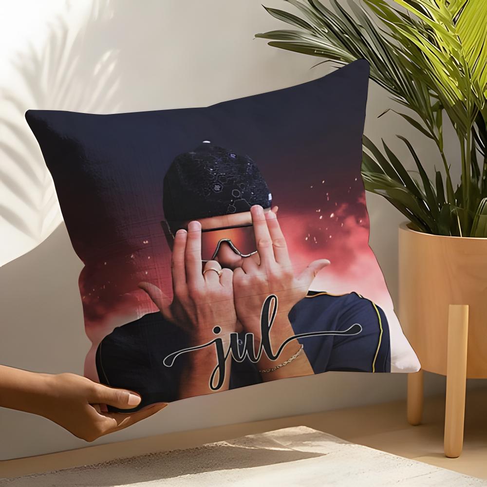 Singer Music JJUL JJulien Mari Pillow Case Linen Cushion Covers For Decorative Sofa Home Pillows Case Car Chair Pillows Cases