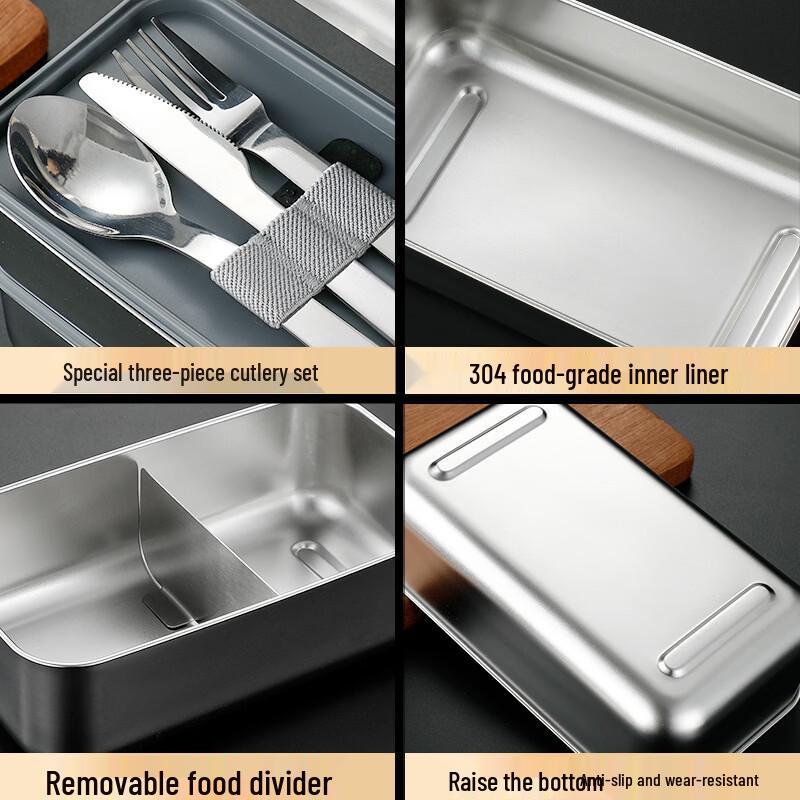 304 Stainless Steel Microwaveable Lunch Box