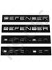 3D ABS DEFENDER Letter  Rear Trunk Car Logo Badge Stickers Decals Auto Door Fender Emblem Tailgate Stickers Styling Accessories