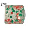 Ice Cube Squeeze Toy Christmas Toy Confetti Filled Stress Relief Soft Toys Slow Rebound Clear for Anxiety Reduction Calming Sensory
