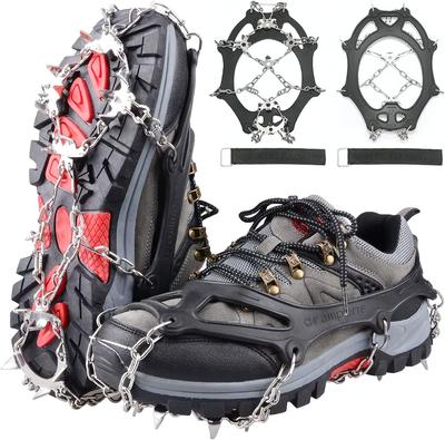 Piscorush 24 New Registration for Winter Chain Made of 201 Stainless Highly Elastic Silicone Easy To Put On and Take Storage Bag For Shoe Cold Unisex