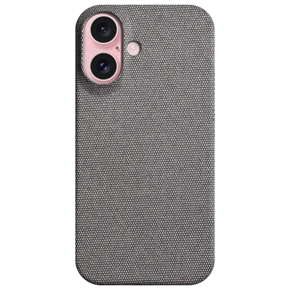 For iPhone 16 Case Cloth Texture Anti-Scratch Protective PC Phone Cover