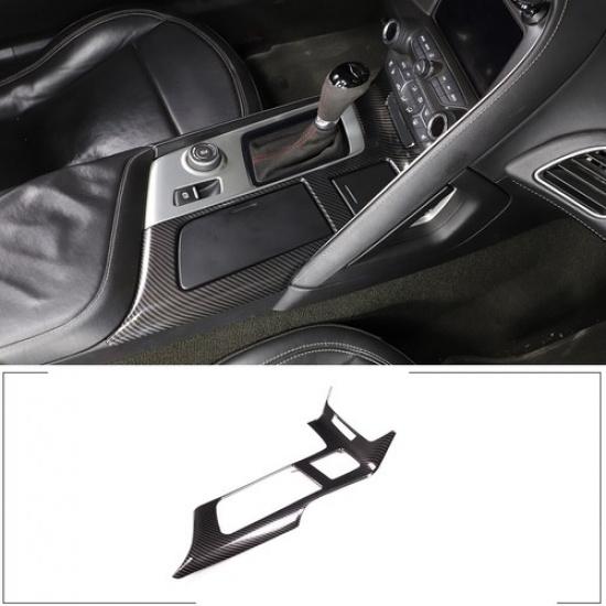 ABS Carbon Center Control Gear Panel Cover Styling Trim For Corvette C7 2014-19