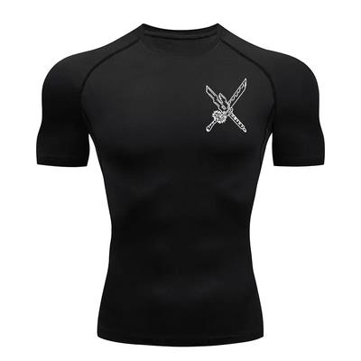 Anime Jujutsu Kaisen Kompressionsshirt Herren Druck Atmungsaktiv Fußball Fitness Eng Anliegend Sportbekleidung Althletisch Schnelltrocknend Rash Guard