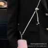 Crossbody Metal Leather Phone Chain Adjustable Long Phone Lanyard Creative Style High-end Feel Hanging Chain Wearable