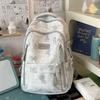 Schoolbag New Large Capacity Bear Backpack Middle School Student School Bag Ins High Value Fashion Casual Backpack Lightweight Girls