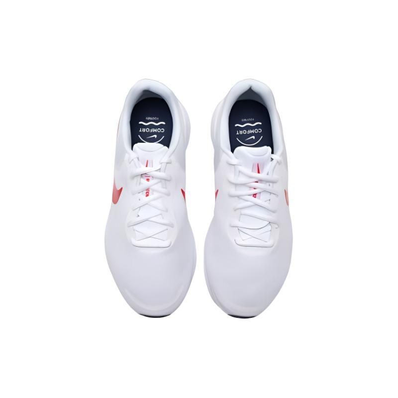 Nike Revolution 7 Extra Wide White University Red Men Sneakers Midnight-Navy FB8501-100