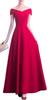 Toa Soa Long Night Work Maxi 01 Dress, Women's, Hostess, Hostess, Cocktail, Outfit, Dress, Flared, Off-the-Shoulder (Size - M, Red)