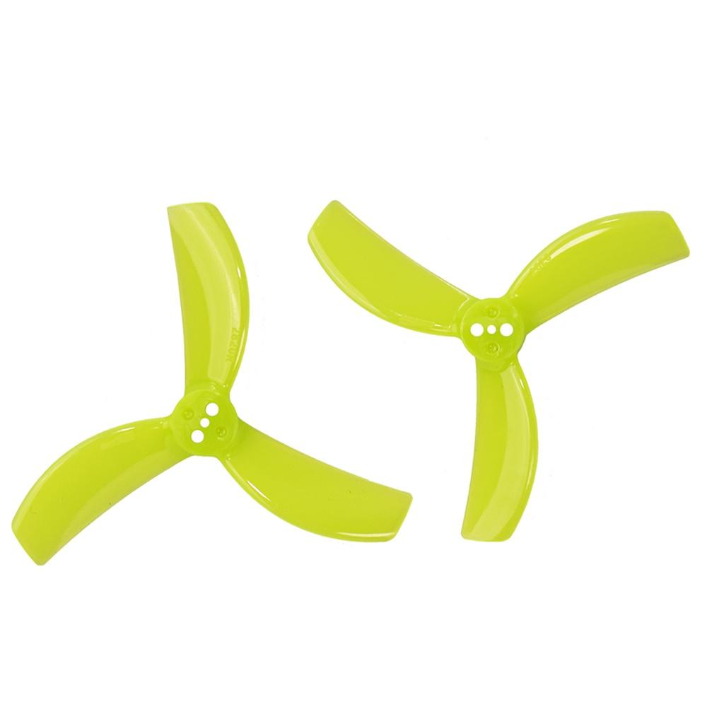 2 Pairs GEMFAN 2820 2.8 Inch 3-Blade PC Propeller 1.5mm 3 Holes for RC FPV Racing Drone Compatible with 1104-1404 Motors