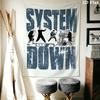 system of a down Wall Tapestry Aesthetic Wall Hanging Printed Fabric Blanket Decorative Tapestries for Bedroom Living Room Home Decor