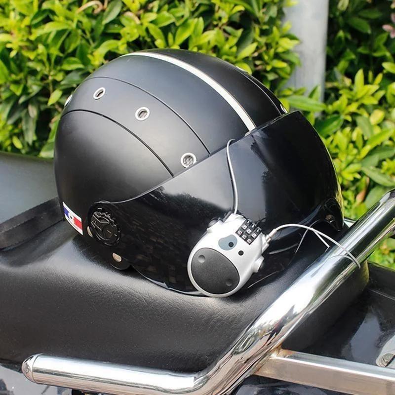 Motorcycle Cable Lock: Retractable Steel Wire - Bicycle, Helmet, Luggage, Travel and Mini Motorcycle Lock