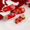 Embroidery Japanese Kimono Headwear Hair Clip New Year Red Hairpin  Masquerade Party