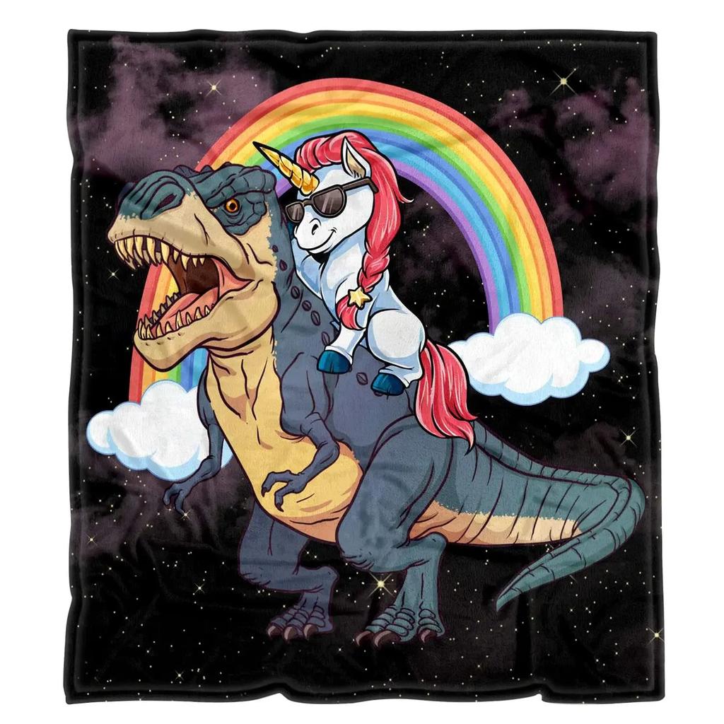 Dinosaur Blanket for Boys Jurassic Dino World Park Soft Flannel Throw Blanket Dinosaur Room Decor for Boys Gifts for Sofa Bed