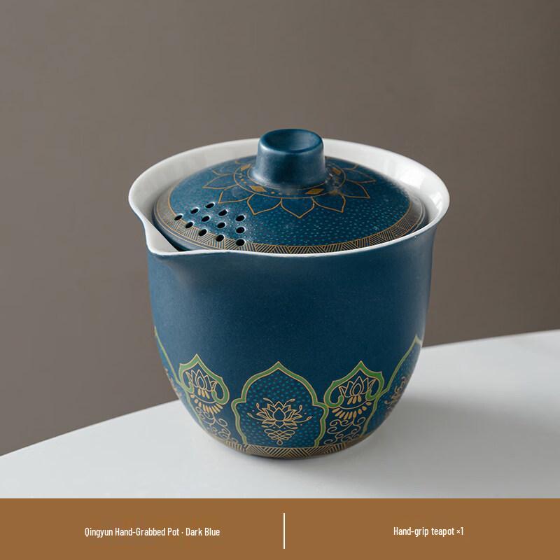 ZISIZ Ceramic Handheld Gaiwan Teacup