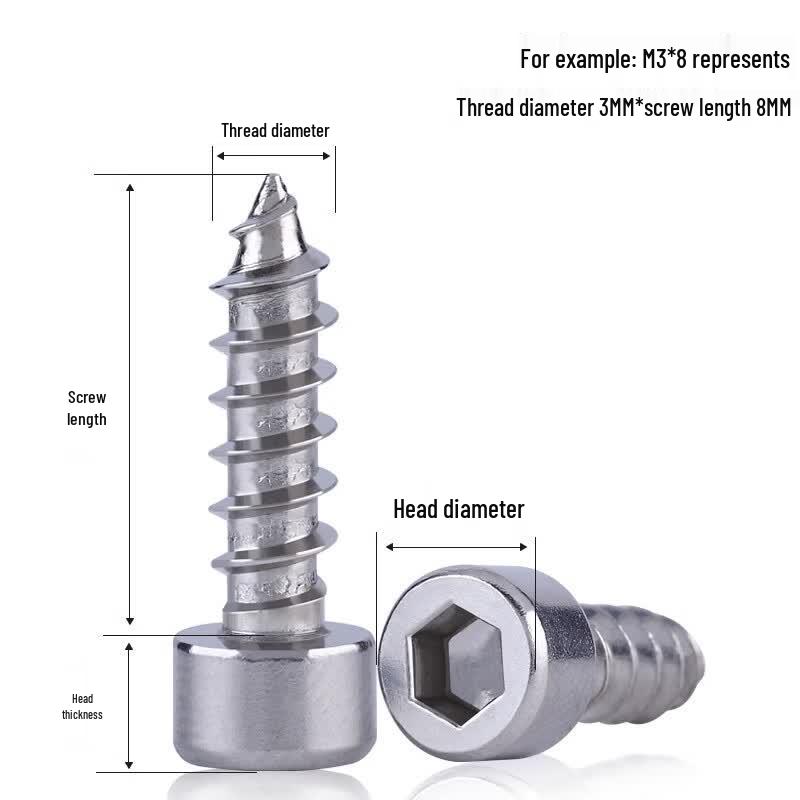 304 Stainless Steel Cup Head Self-Tapping Screw